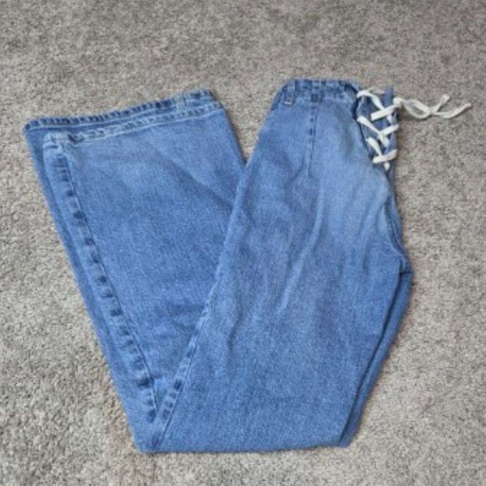 BDG Urban Outfitters Lace Up Back Flare Jeans Size 28